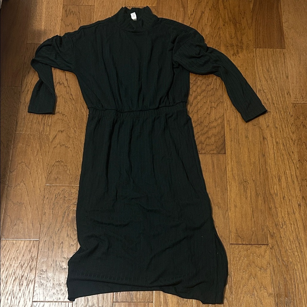 Old Navy green Long Sleeve ribbed sweater Dress
